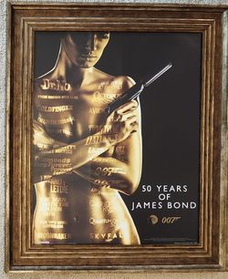 James Bond 50th Anniversary Framed Art  