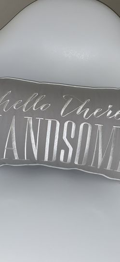 Grey Throw Pillow