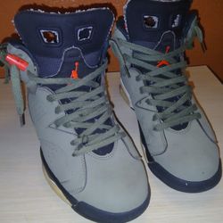 **** Travis  scott  RETRO OLIVE #6****** Cactus Jacks *****