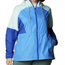 COLUMBIA
Plus Size Active Side Hill Colorblock Windbreaker Jacket 