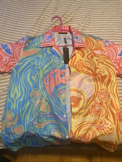 versace button-up men