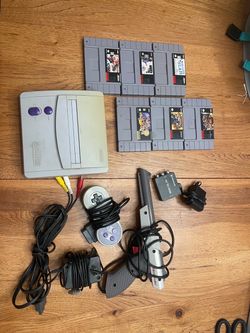 Super Nintendo with controllers