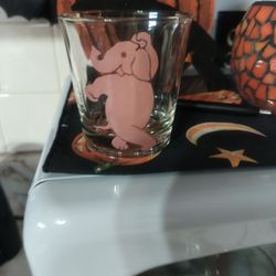 Vintage  Pink Elephant  Shot like Glasses