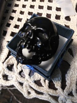 Black Skull Ring sz 13