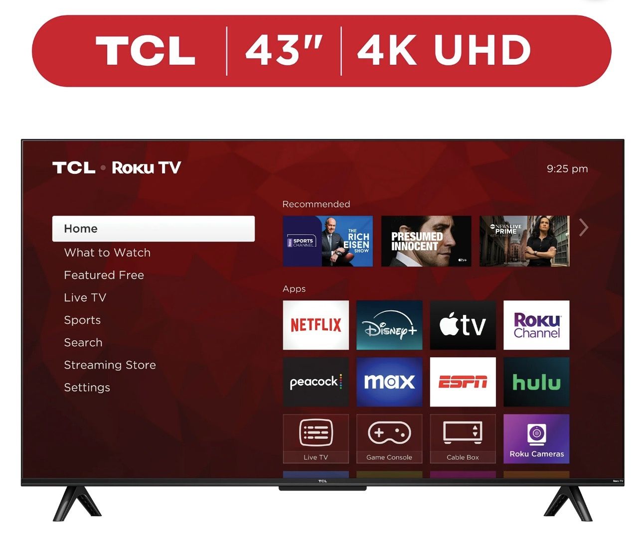TCL 43” T.V