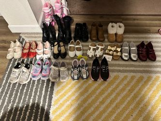 Lot of girl shoes some new with tags size 10-12