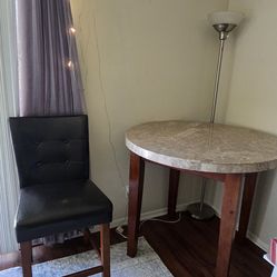 High top table and 4 chairs