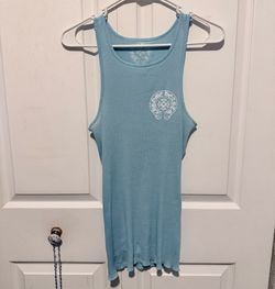 Chrome Hearts Baby Blue Rib Tank Size Medium 100% Authentic Purchased In Store!