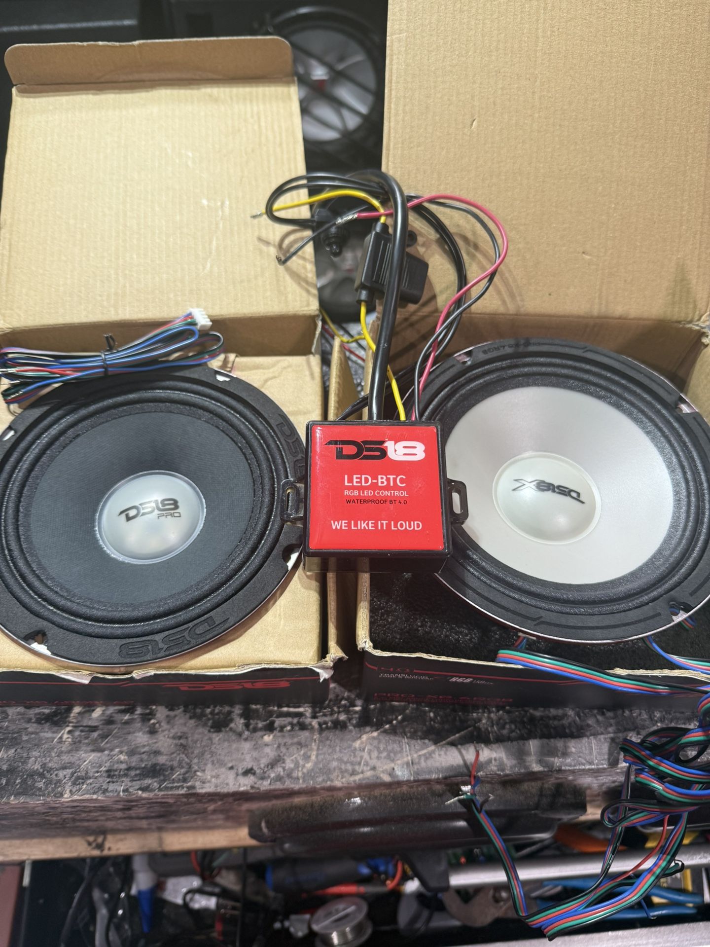 New Ds18 Rgb 6.5” Pro Audio Speakers With Bluetooth Controller 