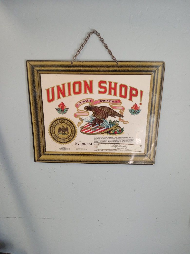 Antique Barber Shop Sign