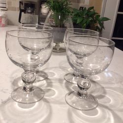 4 Copas Cocteleras de Princess house  Nuevas Sin Caja $80