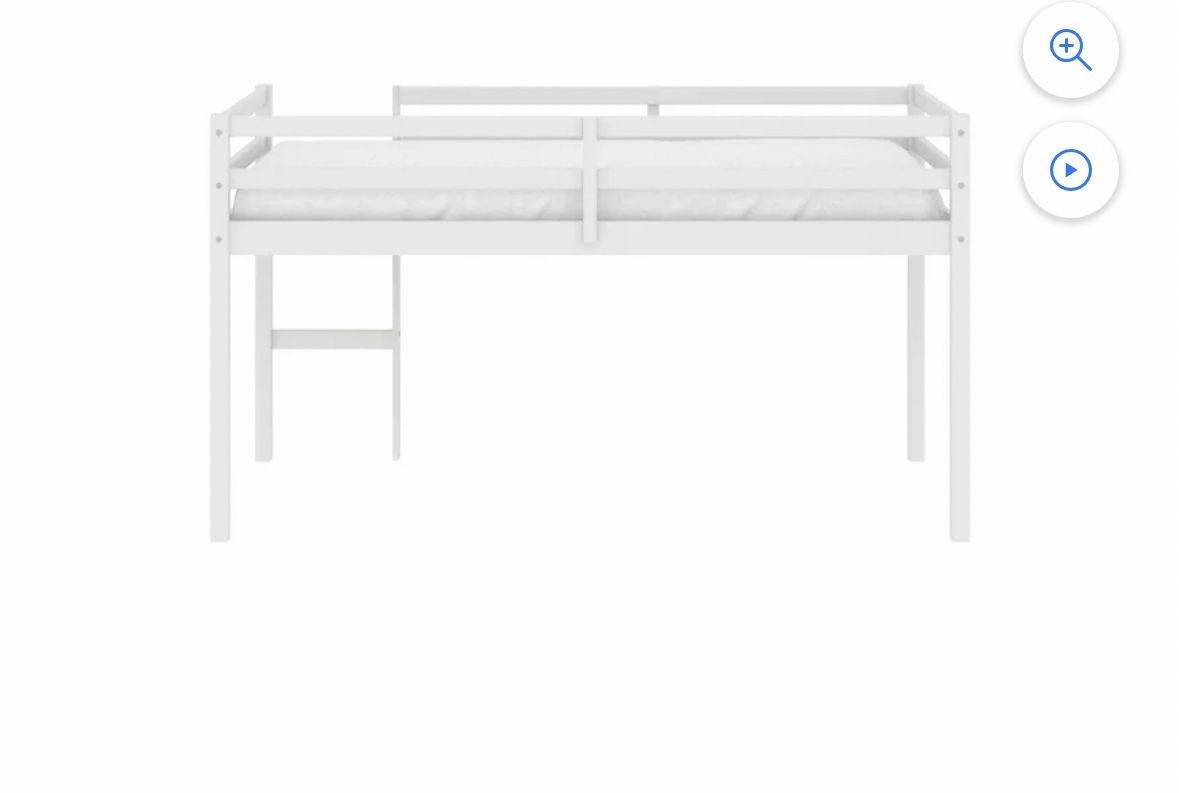 Twin Loft Bed With Mattress 