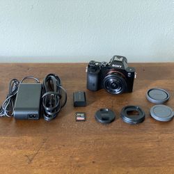 Sony A7s with 20mm 2.8 Lens - Battery,  and Sd Card