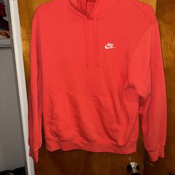 Men’s size, a large red Nike Hoodie 