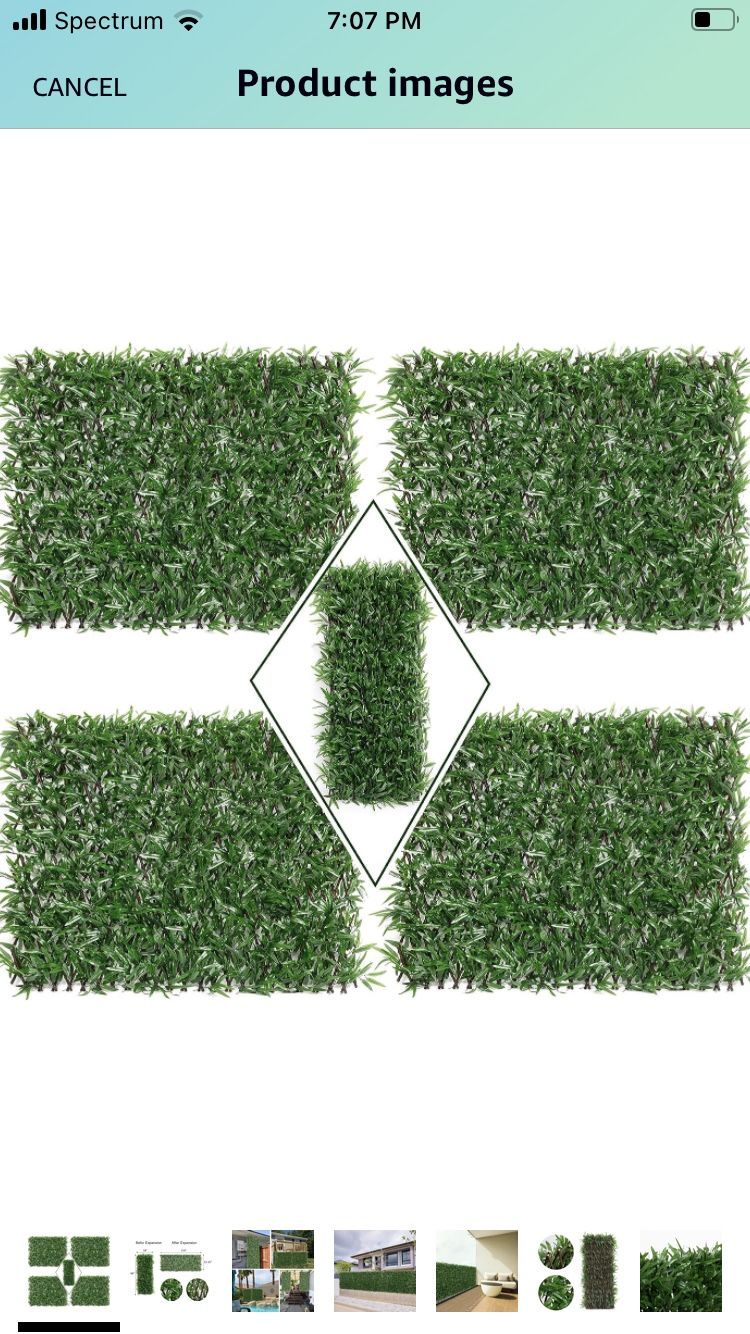 DOEWORKS Expandable Fence Privacy Screen for Balcony Patio Outdoor, 4PCS Faux Ivy Fencing Panel for Backdrop Garden Backyard Home Decorations