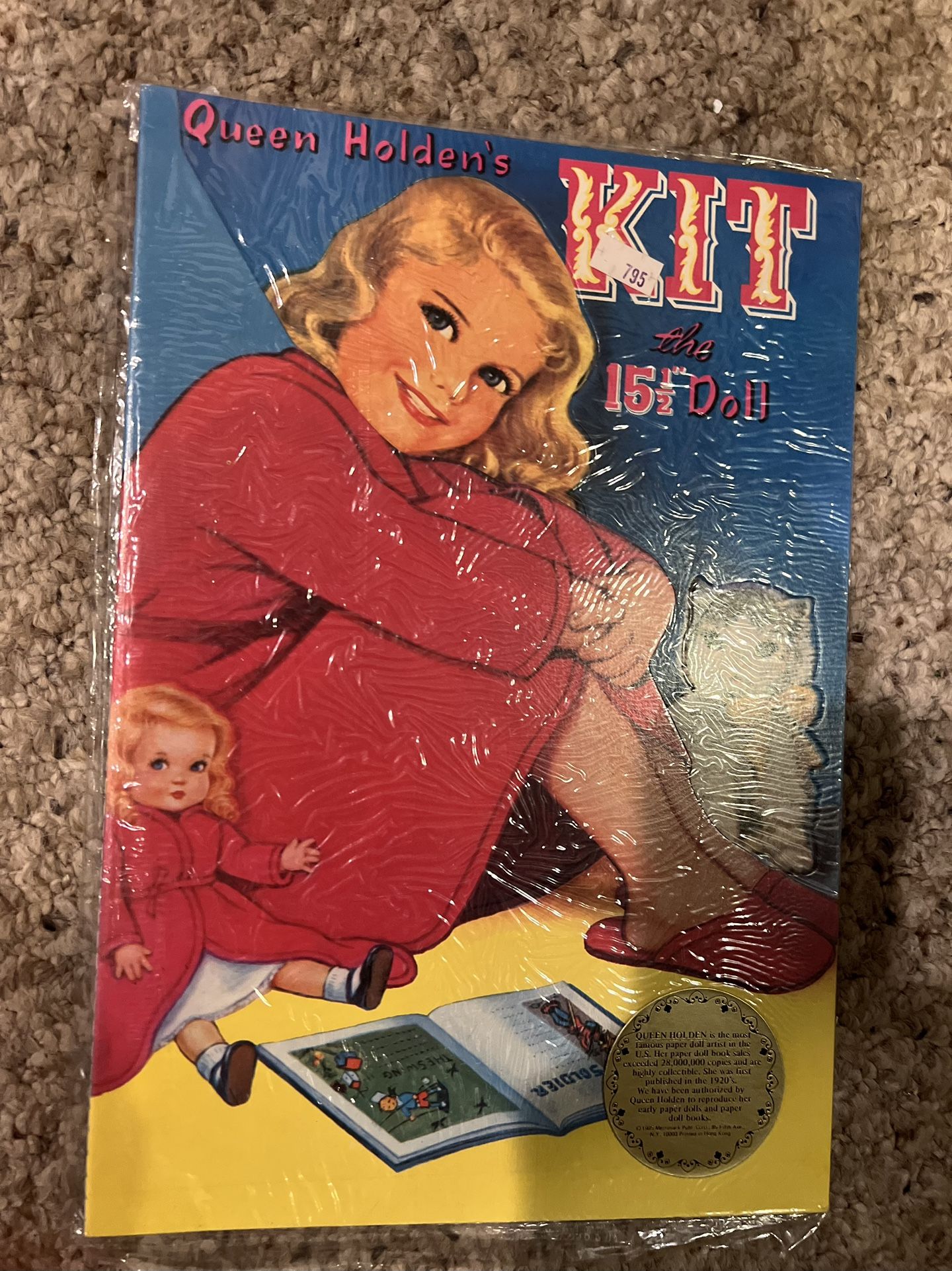 New in sealed package VINTAGE Queen Holden paper dolls Kit the 15 1/2” doll