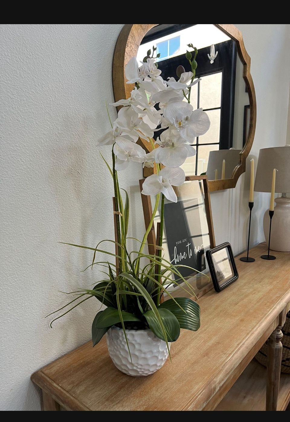 Faux Orchid Fake Plant