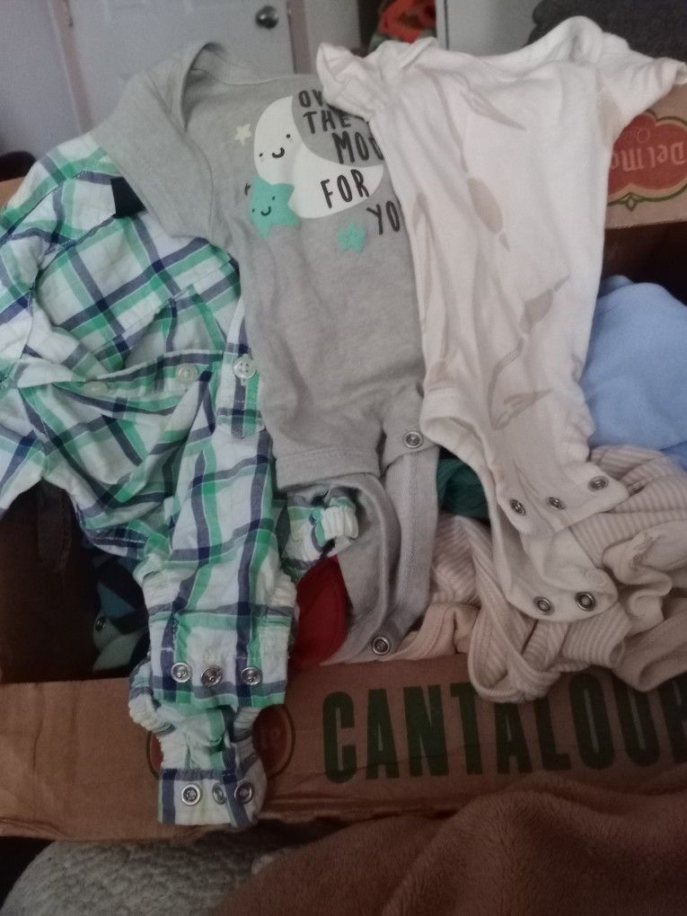 Mostly Boys Clothes Preemie-3 Months