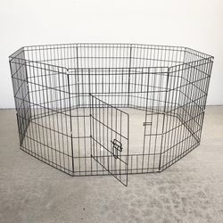 (New) $44 Dog Pet Playpen Gate Fence 8-Panels X (30” Tall X 24” Wide) 