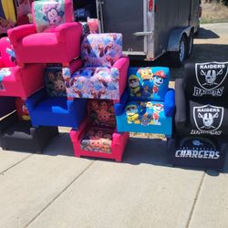 Kids Couch and Small Chairs 