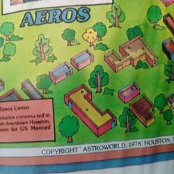 1978 Houston Astroworld Map