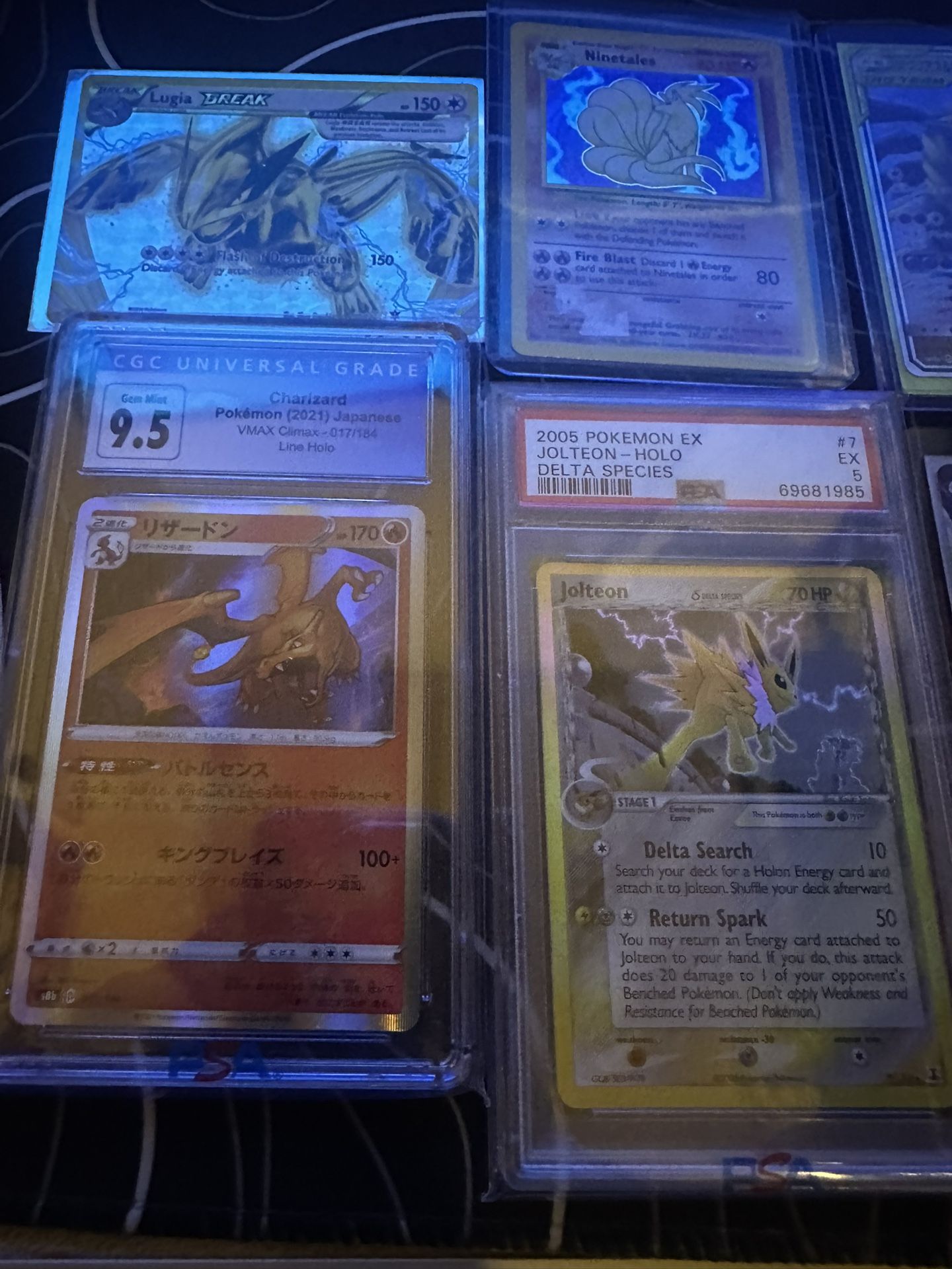 Rare and good pokémon cards psa