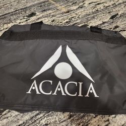 Acacia Black Duffle Bag 17"