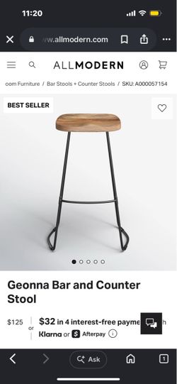 Geonna Bar and counter stool , set of 2