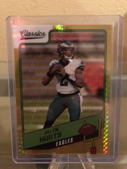 NFL Football Card Jalen hurts H2 Classics 28/99 Philadelphia Eagles 