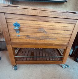 Tommy Bahama Wood Ice Cooler