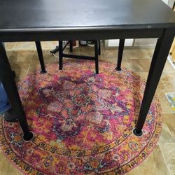 Heavy Black Pub Table