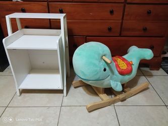 Plush Whale Baby Rocking Toy with Side Cabinet  Accepting Offers