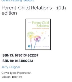 Parent Child Relations 10th Edition