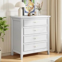 White 4 drawer dresser chest - NEW
