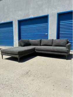 West Elm Andes Couch with Ottoman 🛻Delivery Available🛻