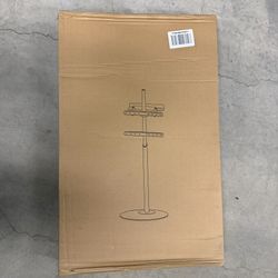 42-65" TV Floor Stand Mount, Swivel Height Adjustable Base – New