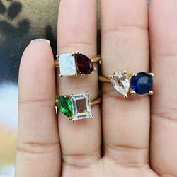 14k Stone Rings 