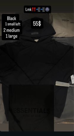 Fear of God Essentials Black Hoodie