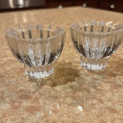 Mikasa Crystal Candle Holders