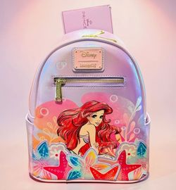 Loungefly Disney Ariel Soft Floral Mini Backpack UK Exclusive