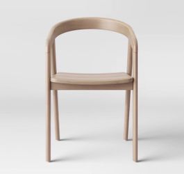 Lana Wood Armed Dining Chair Natural - Threshold