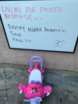 Disney Minnie Mouse Animated Plane Riding Toy