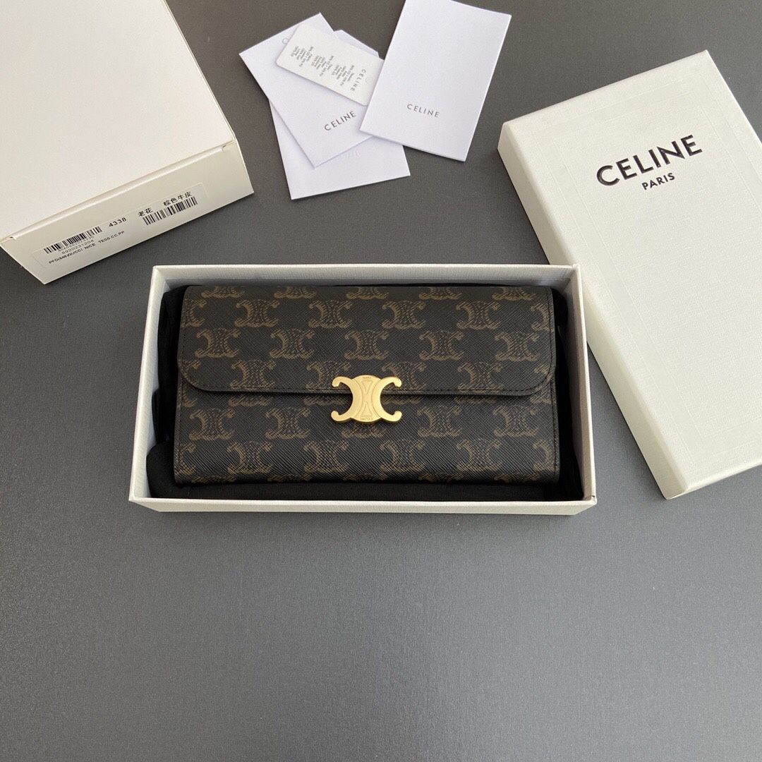 Celine Long Wallet With Box