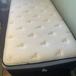 Twin Bed Frame And Nest Brand Mattress 