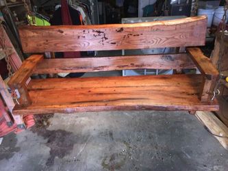 Solid Oak Wood Swing