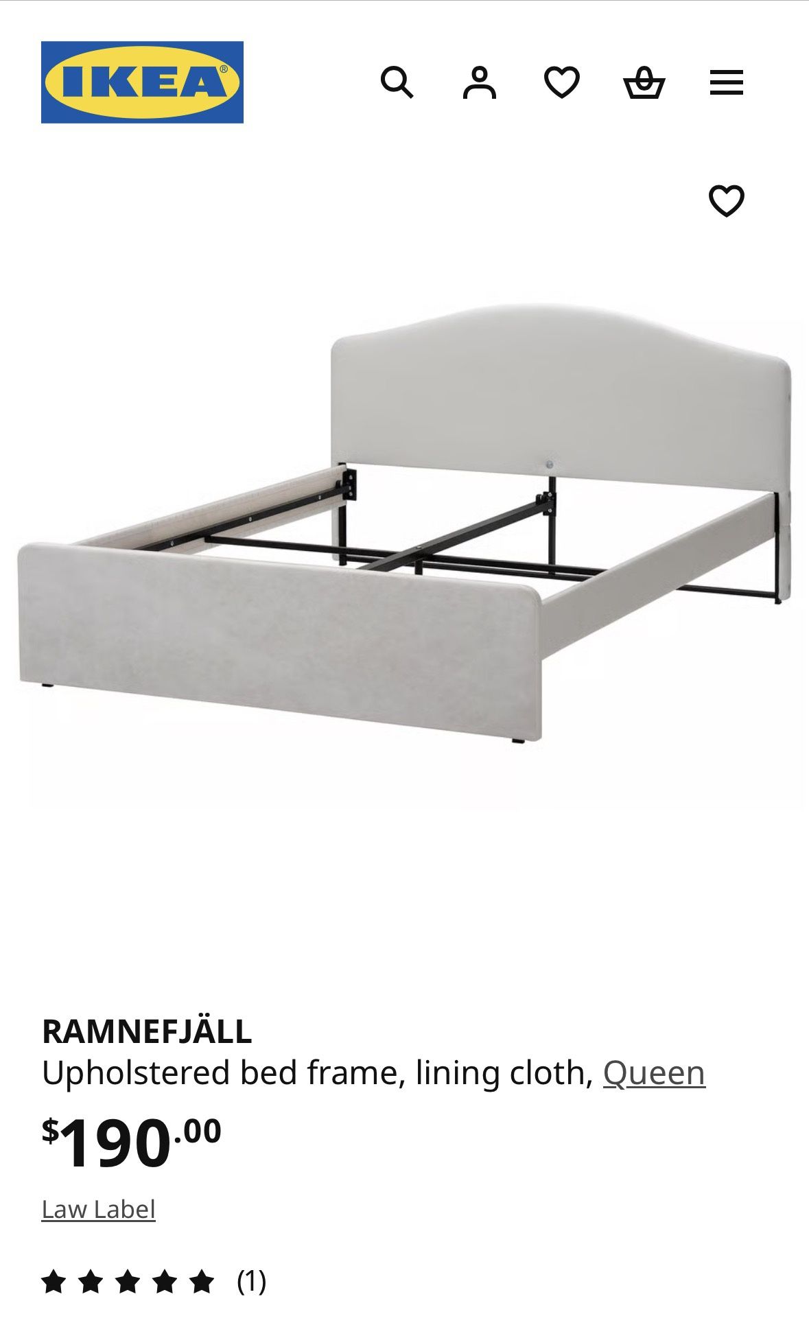 Bed Frame & It’s Slatted bed & Two upholstered bed storage box,