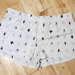 NEW Wondershop Womens Penguin Pajama Shorts (XL)