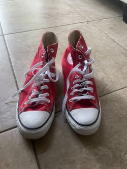 Red Converse Size 8 Men’s