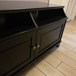 Black TV Stand With Ample Storage