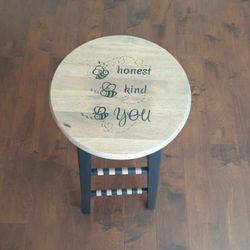 Hand Painted Wooden Stool 